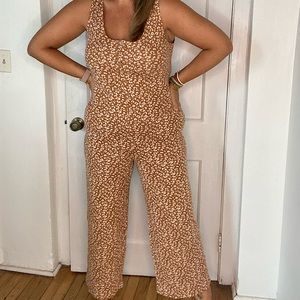 Animal Print knit jumpsuit